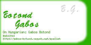 botond gabos business card